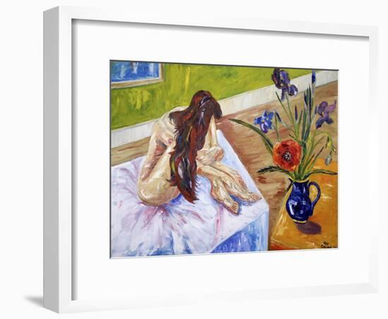 Nude with Flowers-Sir Roy Calne-Framed Giclee Print