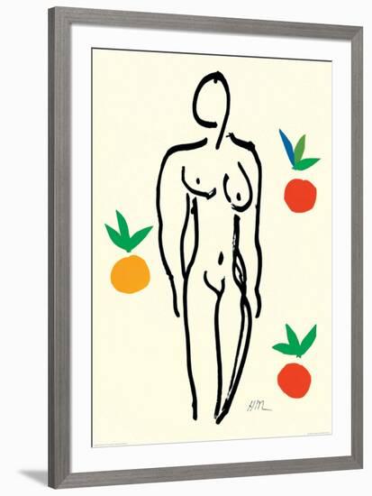 Nude with Oranges-Henri Matisse-Framed Art Print
