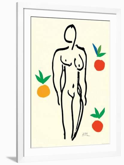 Nude with Oranges-Henri Matisse-Framed Art Print