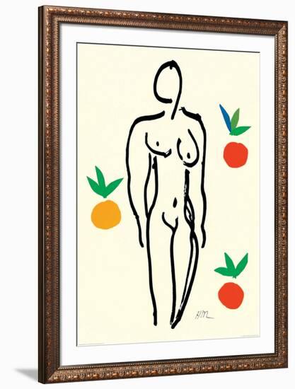 Nude with Oranges-Henri Matisse-Framed Art Print