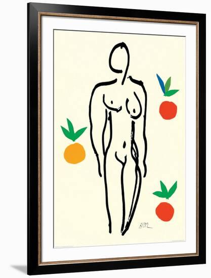 Nude with Oranges-Henri Matisse-Framed Art Print