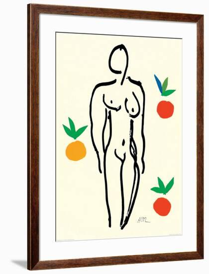 Nude with Oranges-Henri Matisse-Framed Art Print