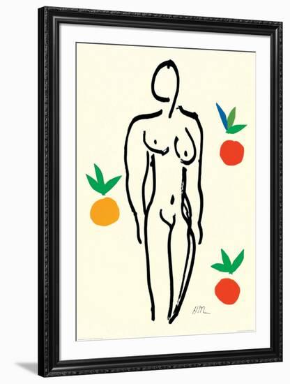 Nude with Oranges-Henri Matisse-Framed Art Print