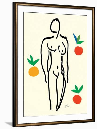 Nude with Oranges-Henri Matisse-Framed Art Print