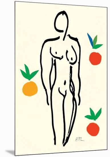 Nude with Oranges-Henri Matisse-Mounted Art Print