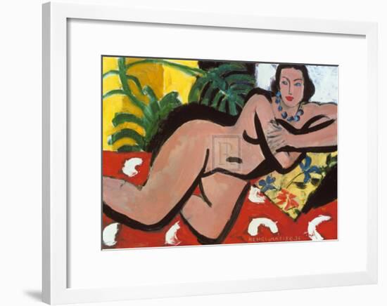 Nude with Palms, c.1936-Henri Matisse-Framed Art Print