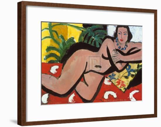 Nude with Palms, c.1936-Henri Matisse-Framed Art Print