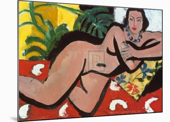 Nude with Palms, c.1936-Henri Matisse-Mounted Art Print