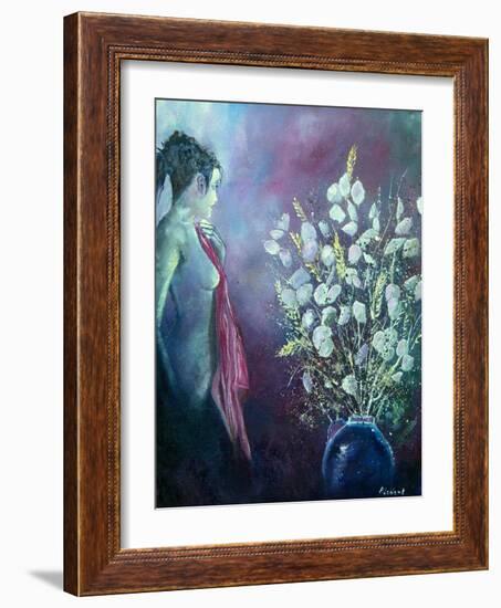 Nude With Pope's Money-Pol Ledent-Framed Art Print