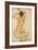 Nude with raised Arms Akt mit erhobenen Armen Gouache and pencil.Signed and dated, lower right,1915-Egon Schiele-Framed Giclee Print