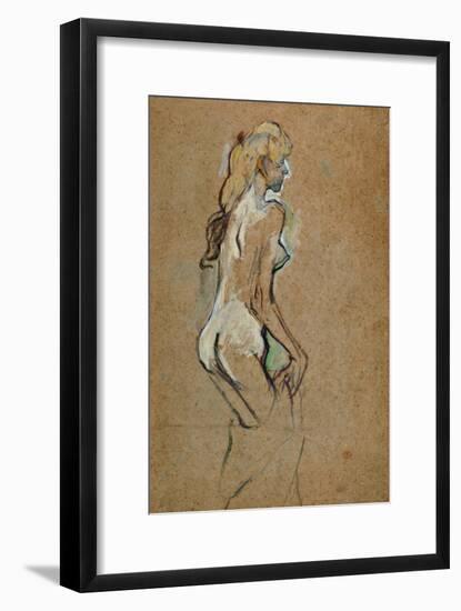 Nude Woman, 1893-Henri de Toulouse-Lautrec-Framed Giclee Print