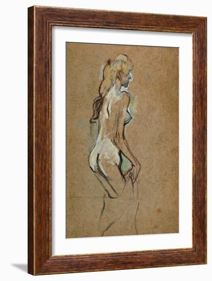 Nude Woman, 1893-Henri de Toulouse-Lautrec-Framed Giclee Print