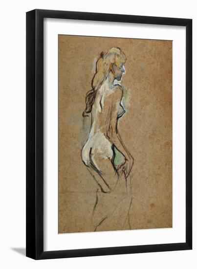 Nude Woman, 1893-Henri de Toulouse-Lautrec-Framed Giclee Print