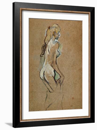 Nude Woman, 1893-Henri de Toulouse-Lautrec-Framed Giclee Print