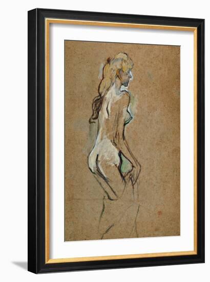 Nude Woman, 1893-Henri de Toulouse-Lautrec-Framed Giclee Print