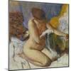 Nude Woman after the Bath-Edgar Degas-Mounted Giclee Print