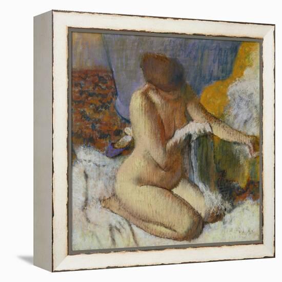 Nude Woman after the Bath-Edgar Degas-Framed Premier Image Canvas