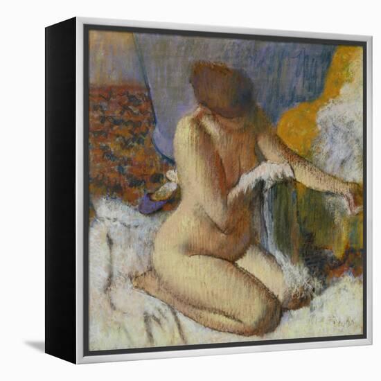 Nude Woman after the Bath-Edgar Degas-Framed Premier Image Canvas