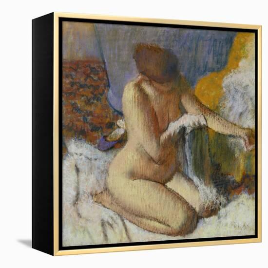 Nude Woman after the Bath-Edgar Degas-Framed Premier Image Canvas