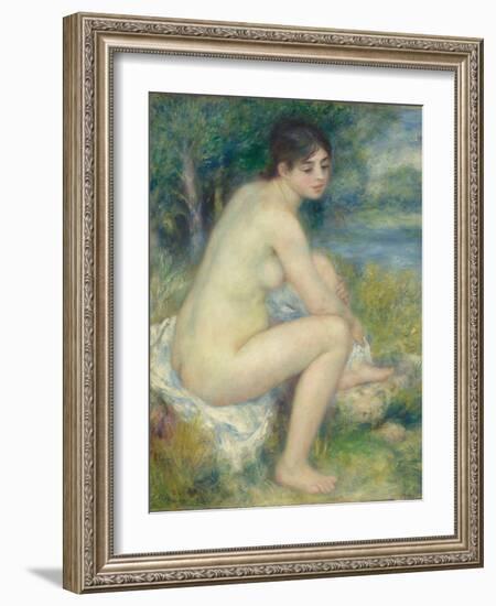 Nude Woman in a Landscape, 1883-Pierre-Auguste Renoir-Framed Giclee Print