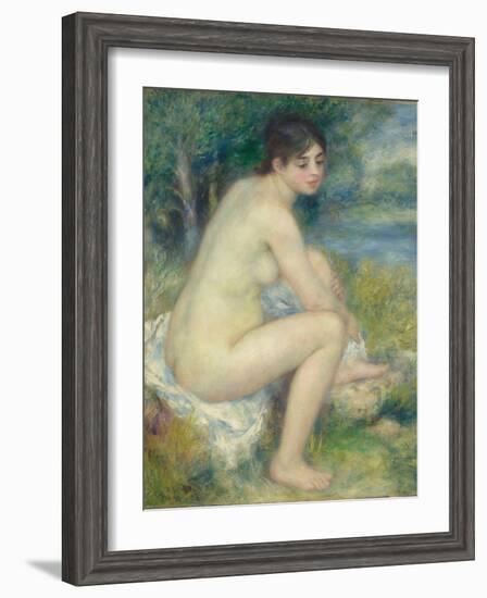 Nude Woman in a Landscape, 1883-Pierre-Auguste Renoir-Framed Giclee Print