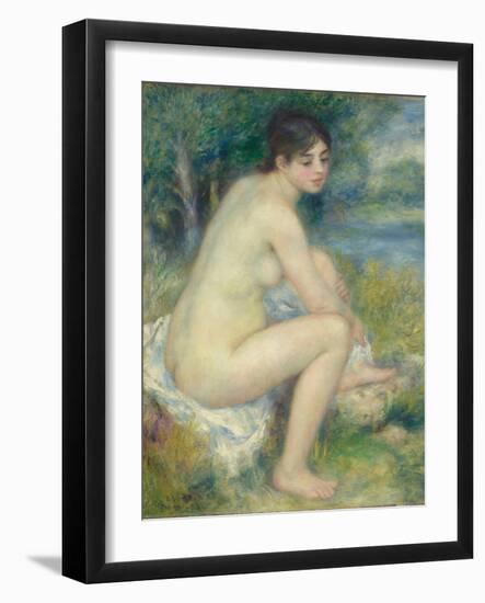 Nude Woman in a Landscape, 1883-Pierre-Auguste Renoir-Framed Giclee Print