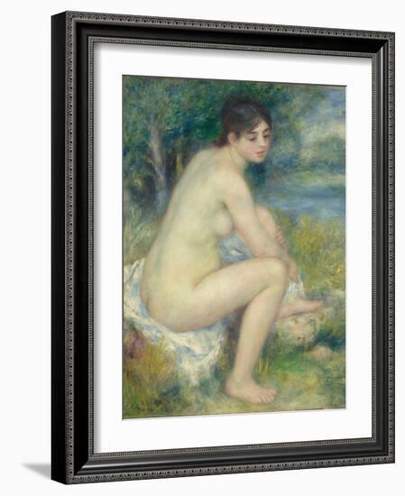 Nude Woman in a Landscape, 1883-Pierre-Auguste Renoir-Framed Giclee Print