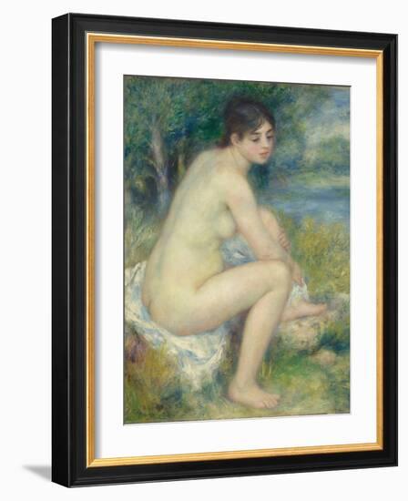 Nude Woman in a Landscape, 1883-Pierre-Auguste Renoir-Framed Giclee Print