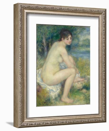 Nude Woman in a Landscape, 1883-Pierre-Auguste Renoir-Framed Giclee Print