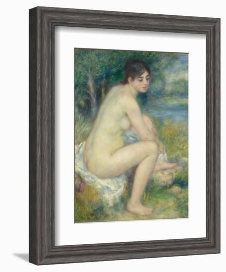 Nude Woman in a Landscape, 1883-Pierre-Auguste Renoir-Framed Giclee Print