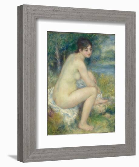 Nude Woman in a Landscape, 1883-Pierre-Auguste Renoir-Framed Giclee Print