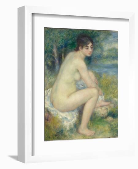 Nude Woman in a Landscape, 1883-Pierre-Auguste Renoir-Framed Giclee Print