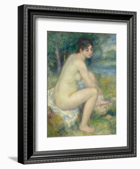 Nude Woman in a Landscape, 1883-Pierre-Auguste Renoir-Framed Giclee Print