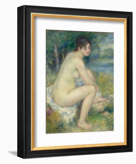 Nude Woman in a Landscape, 1883-Pierre-Auguste Renoir-Framed Giclee Print