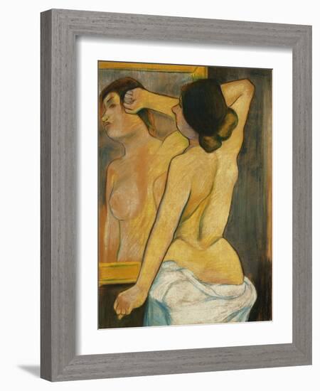 Nude Woman in Front of a Mirror; Femme Nue Devant Un Miroir, 1904-Suzanne Valadon-Framed Giclee Print