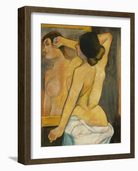 Nude Woman in Front of a Mirror; Femme Nue Devant Un Miroir, 1904-Suzanne Valadon-Framed Giclee Print