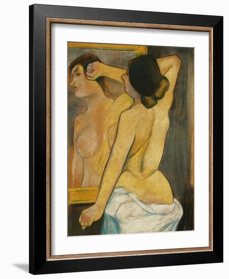 Nude Woman in Front of a Mirror; Femme Nue Devant Un Miroir, 1904-Suzanne Valadon-Framed Giclee Print