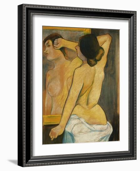 Nude Woman in Front of a Mirror; Femme Nue Devant Un Miroir, 1904-Suzanne Valadon-Framed Giclee Print