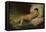 Nude Woman Lying on a Bed, C.1824-26 (Oil on Canvas)-Ferdinand Victor Eugene Delacroix-Framed Premier Image Canvas