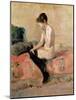 Nude Woman Seated on a Divan, 1881-Henri de Toulouse-Lautrec-Mounted Giclee Print