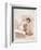 Nude Woman Sitting, Drying Her Right Foot-Pierre-Auguste Renoir-Framed Art Print