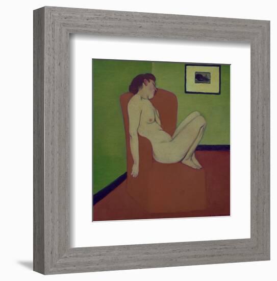 Nude Woman Sitting on a Chair-Félix Vallotton-Framed Giclee Print