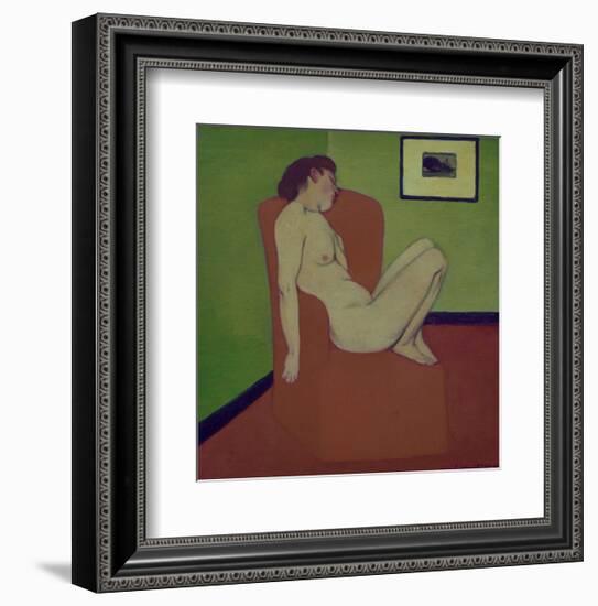 Nude Woman Sitting on a Chair-Félix Vallotton-Framed Giclee Print