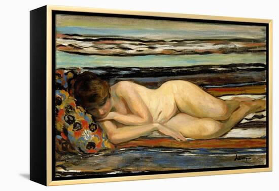 Nude Woman Sleeping; Nu Allonge-Henri Lebasque-Framed Premier Image Canvas