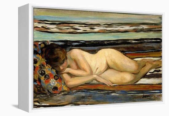 Nude Woman Sleeping; Nu Allonge-Henri Lebasque-Framed Premier Image Canvas