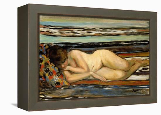 Nude Woman Sleeping-Henri Lebasque-Framed Premier Image Canvas