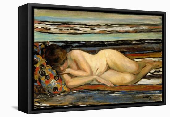 Nude Woman Sleeping-Henri Lebasque-Framed Premier Image Canvas