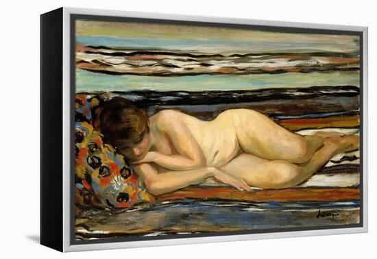 Nude Woman Sleeping-Henri Lebasque-Framed Premier Image Canvas