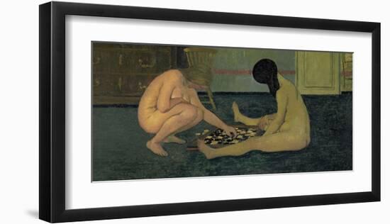 Nude Women Playing at Draughts-Félix Vallotton-Framed Giclee Print