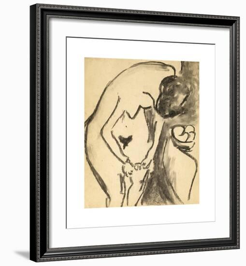 Nude-Ernst Ludwig Kirchner-Framed Premium Giclee Print